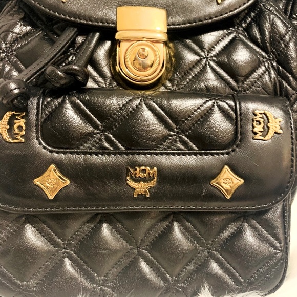 SoldAuthentic MCM small Backpack - Picture 3 of 14